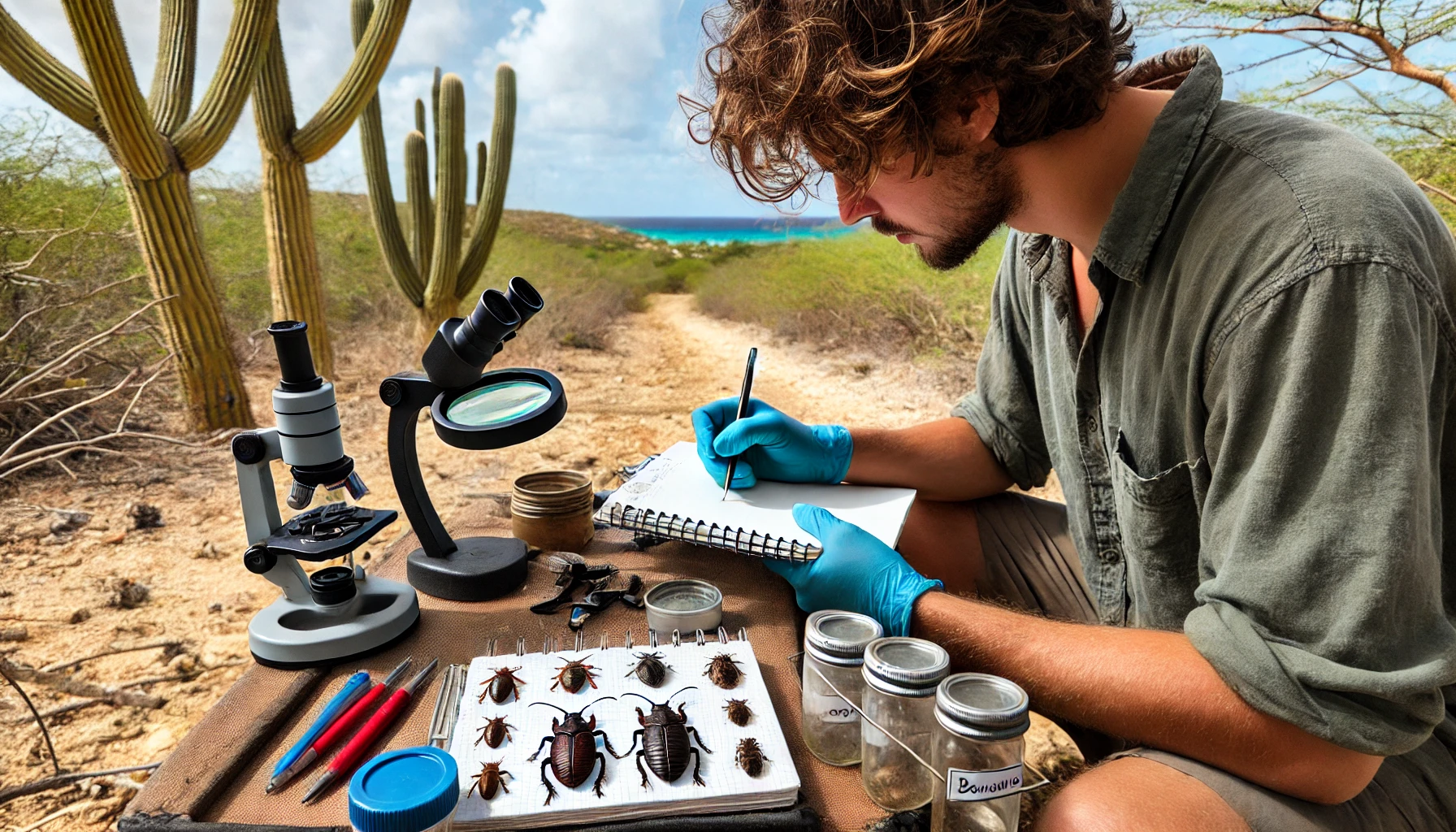 Biodiversiteit onderzoek op Bonaire