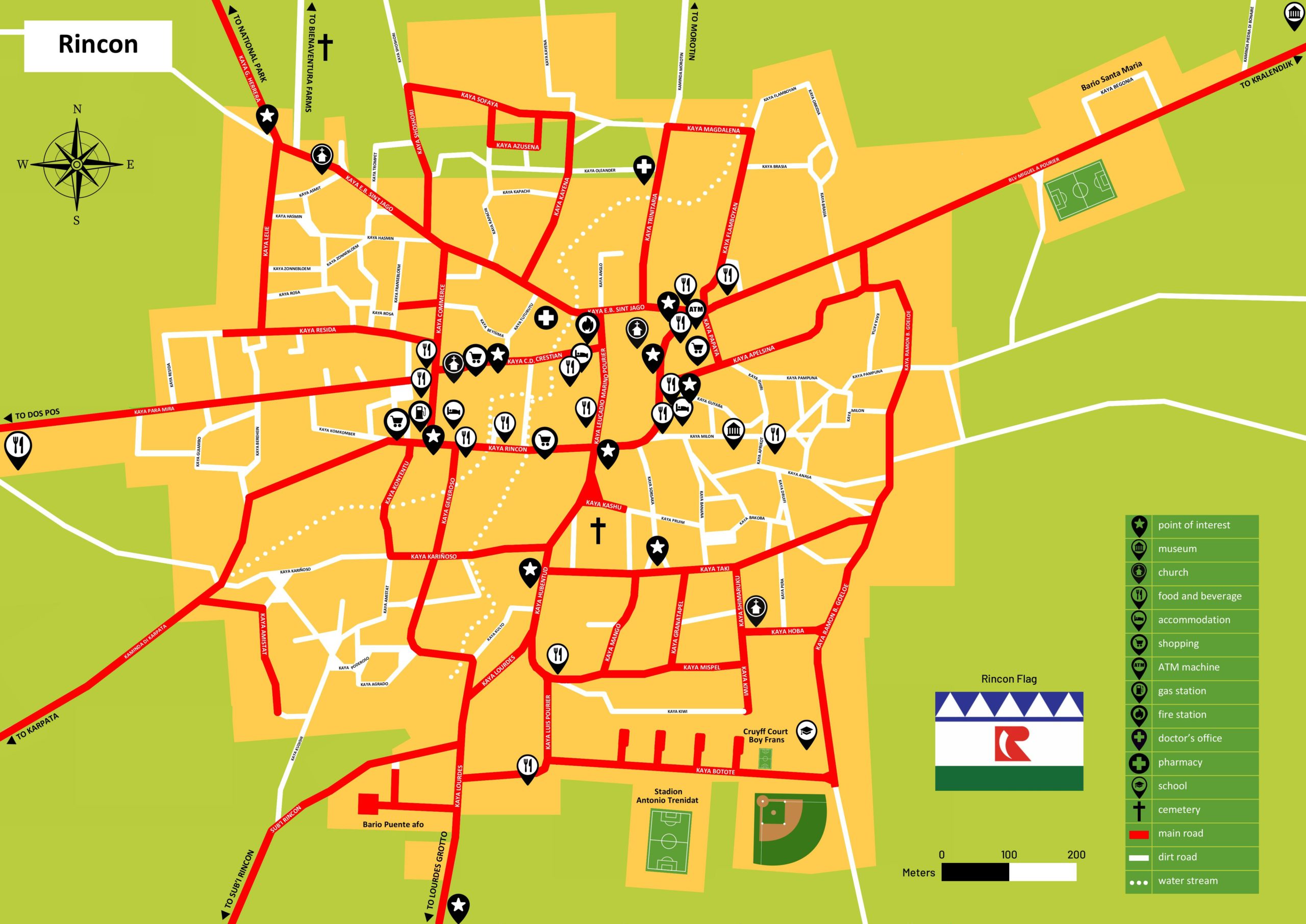 Rincon Bonaire Map
